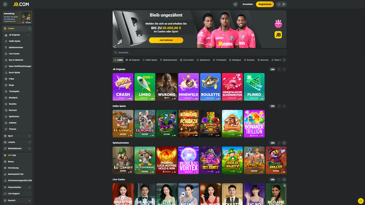 JB Casino Slot Games