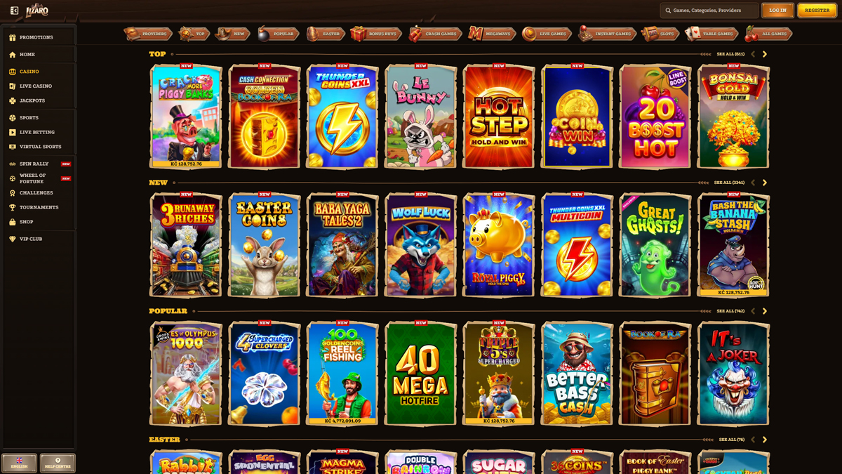 Lizaro Casino Slots cho người chơi Việt Nam