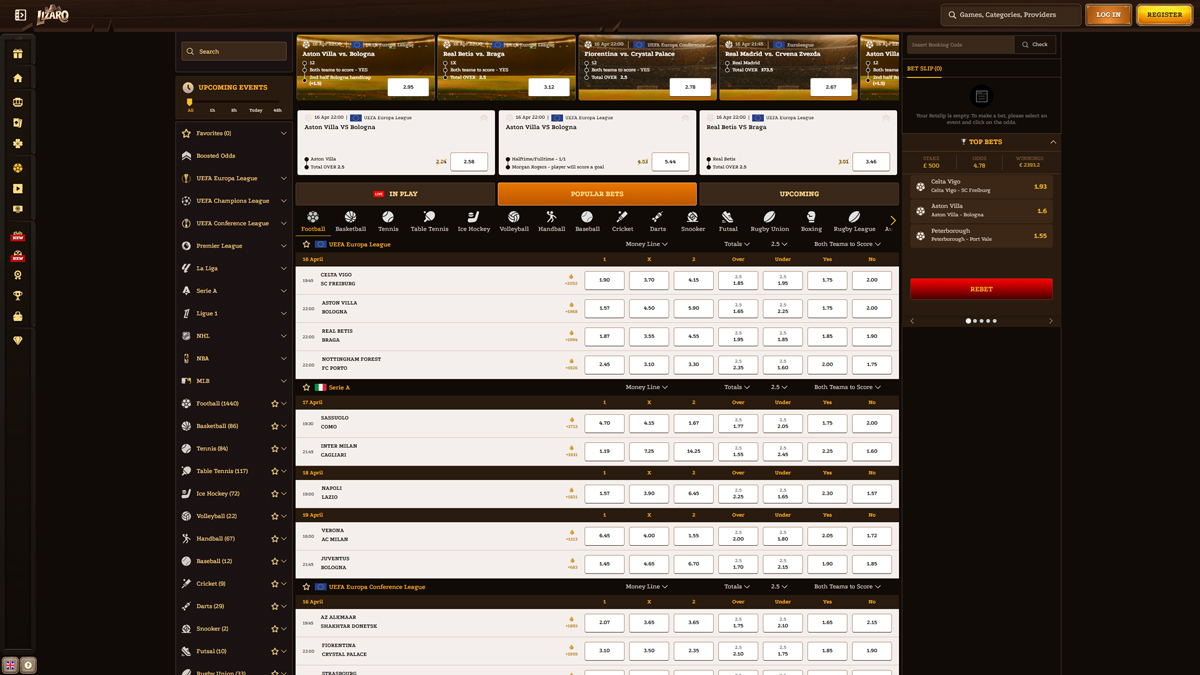 Lizaro Casino cá cược thể thao Việt Nam