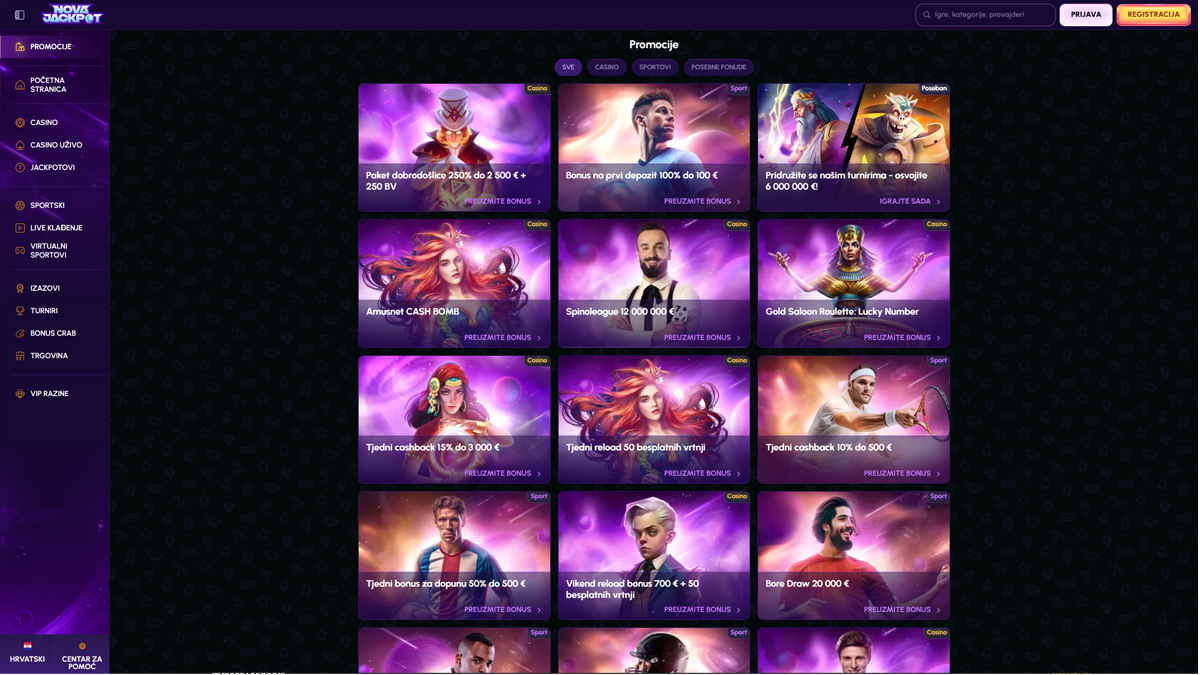 NovaJackpot Casino Khuyến Mãi Việt Nam