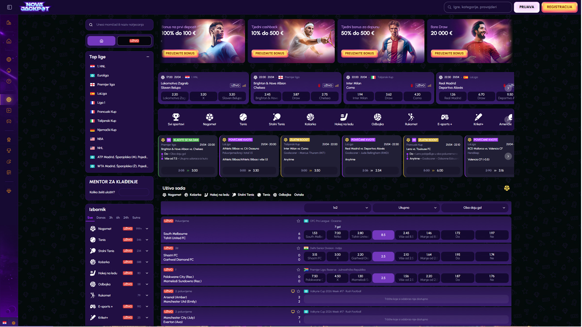 NovaJackpot Casino Cá Cược Thể Thao Việt Nam