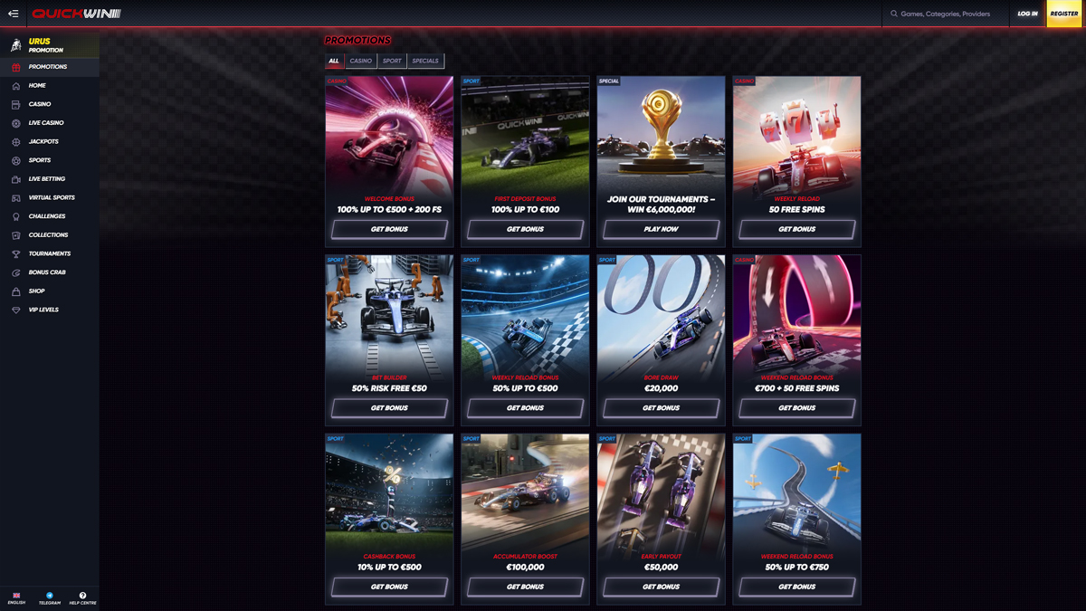 Quickwin-Casino-Bonuses
