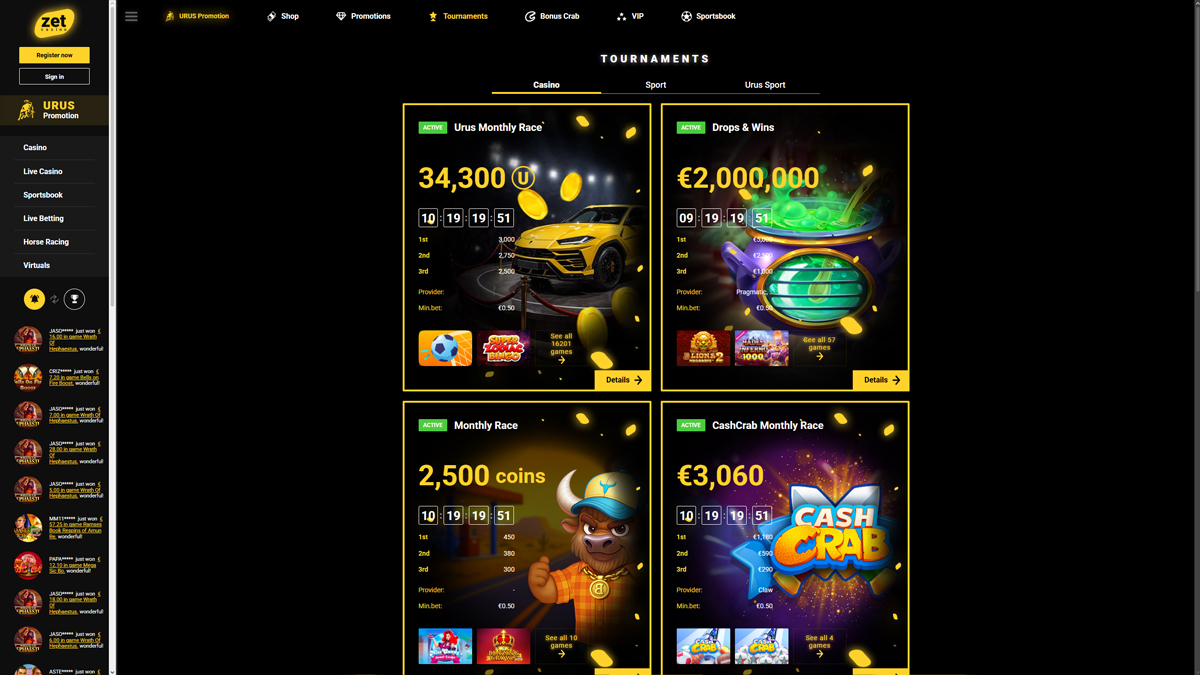 Zet Casino Tiền Thưởng