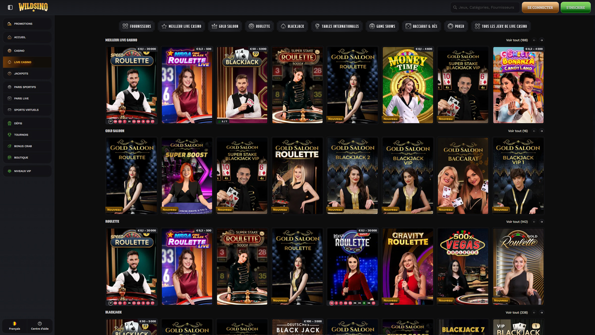 Live Casino WildSino