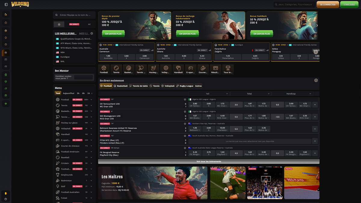 Cá cược thể thao WildSino Casino